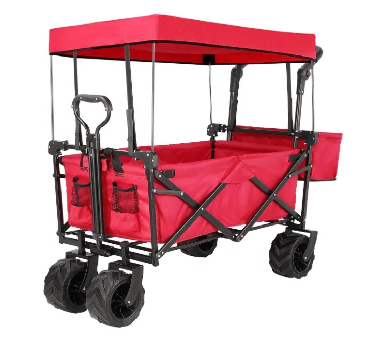 Складной складной фургон уличная пляжная тележка для кемпинга со съемным