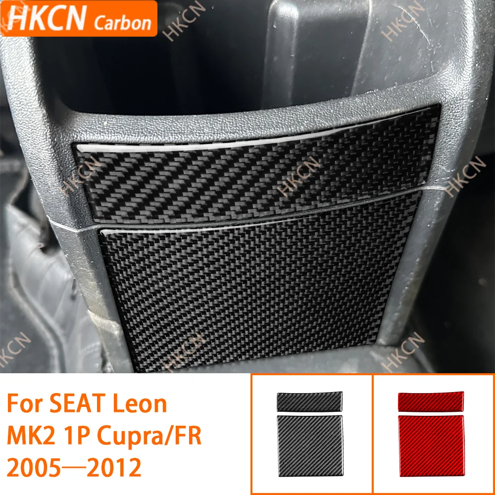 Фото Для SEAT Leon MK2 1P Cupra FR 2005–2012 Внутренняя панель защиты от ударов на заднем сиденье / 3K углеродное волокно + смола / 3 мм против царапин №2