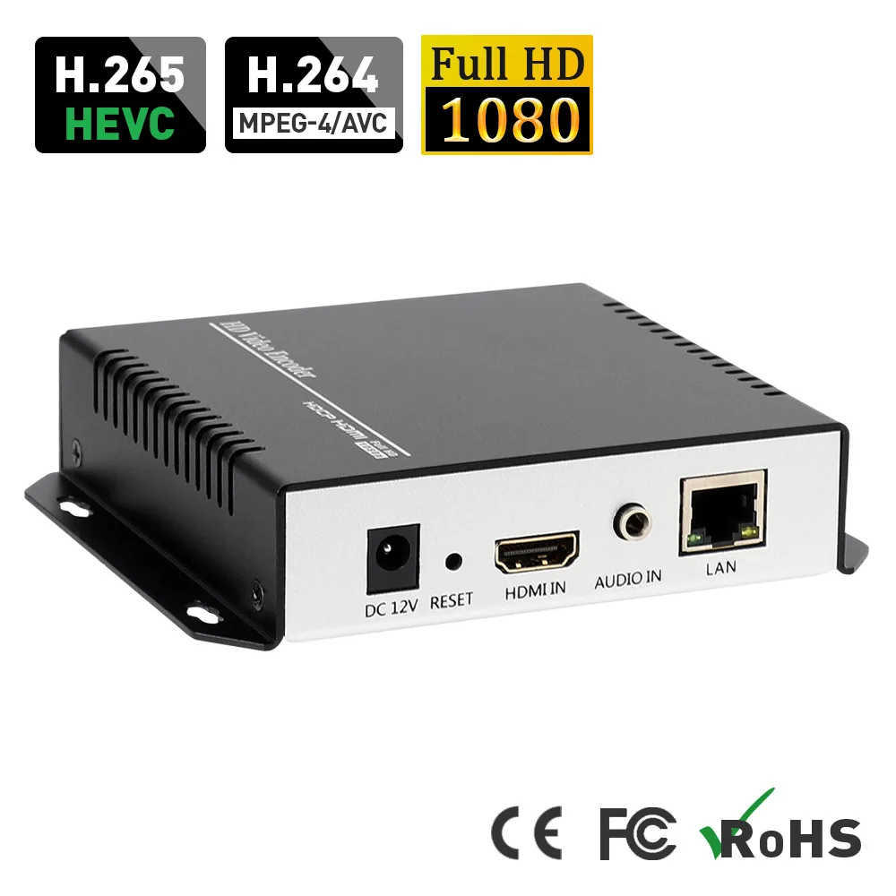 HEVC MPEG4 HDMI к IP H264 H265 видео энкодер для IPTV HD прямой трансляции 1080P |
