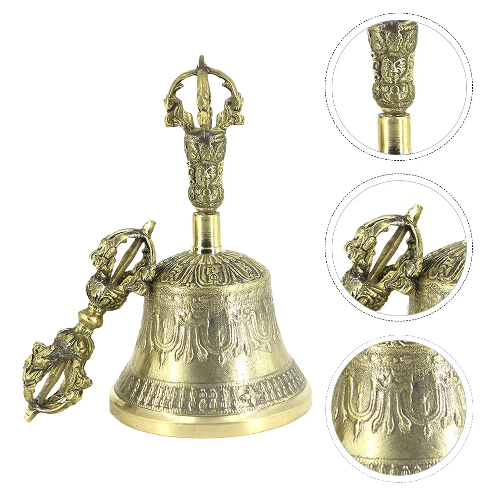 

1 шт. латунный пятижильный колокольчик Vajra, непальский колокольчик и поставка для церемонии Dorje
