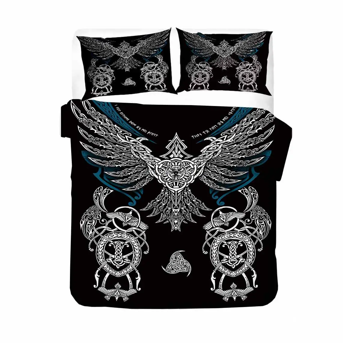 

Vikings Bedding Set Single Twin Full Queen King Size Ragnar Lothbrok Bed Set Aldult Kid Bedroom Duvetcover Sets 3D Print 016