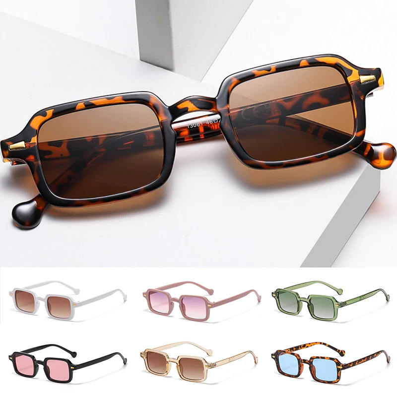 

Luxurious Rectangle Sunglasses Women Vintage Brand Designer Square Sun Glasses Men Shades Female Eyewear Anti-glare UV400