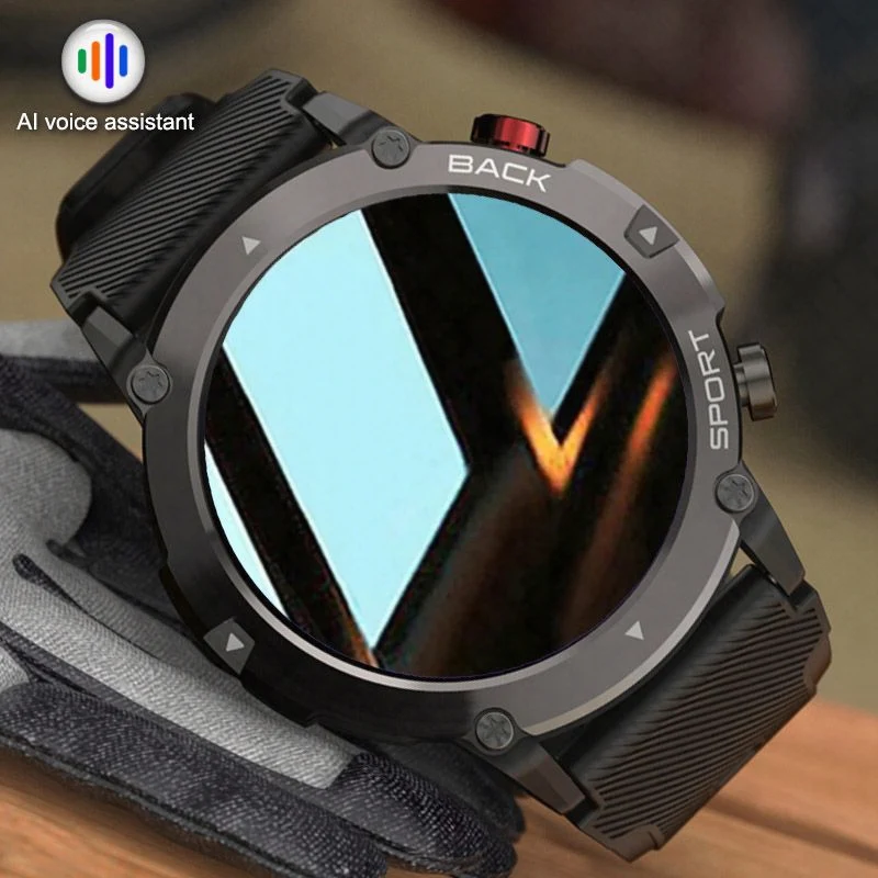 

2022 New Smart Watch Men Blood Pressure Waterproof Watches Round Full Touch Bluetooth Call Smartwatch For Samsung Android Xiaomi