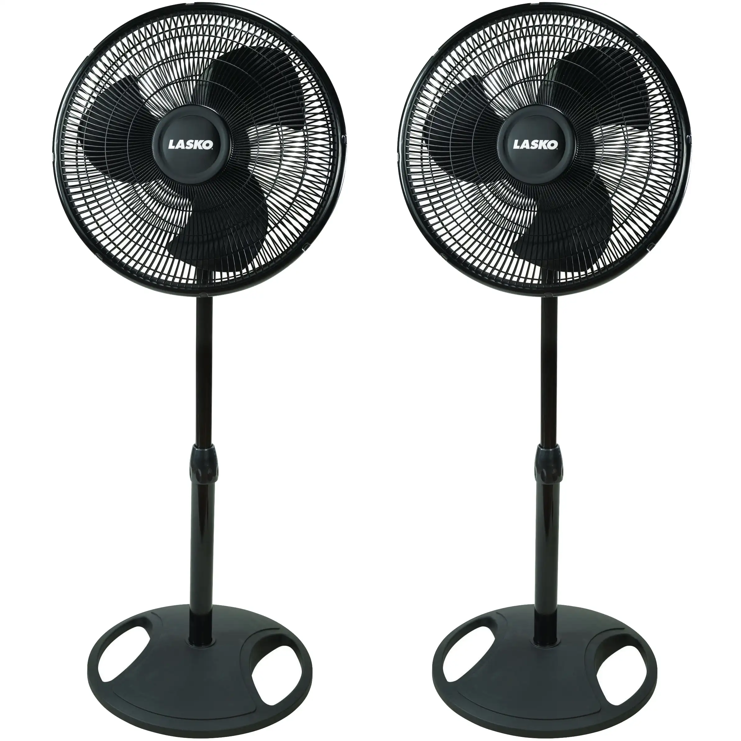 

Products 16" Oscillating Stand Fan, Black 2521, 2 pack