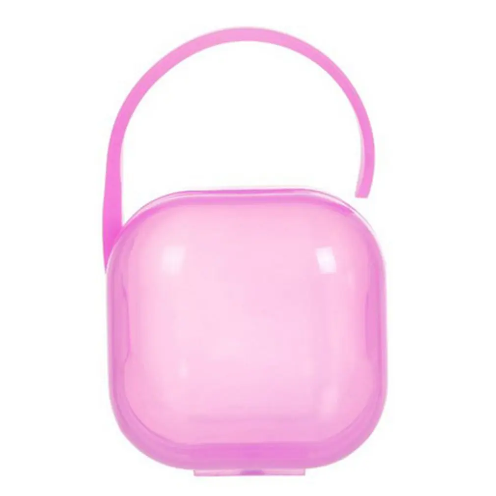 

Baby Solid Pacifier Box Soother Container Holder Infant Storage Box Travel Storage Case Safe Holder Pacifier PP Dummy Box