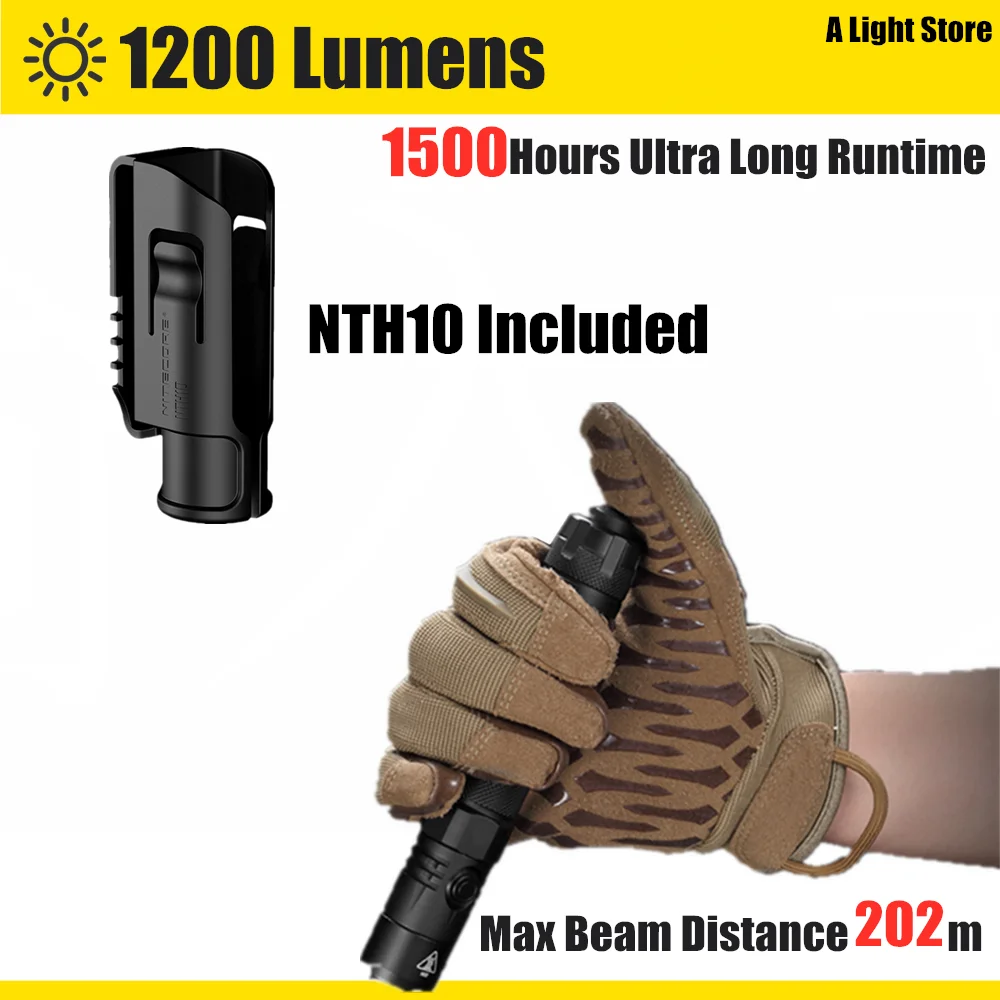 Оригинальный перезаряжаемый тактический фонарик NITECORE MH12 V2 5000 лм CREE XP-L2 V6