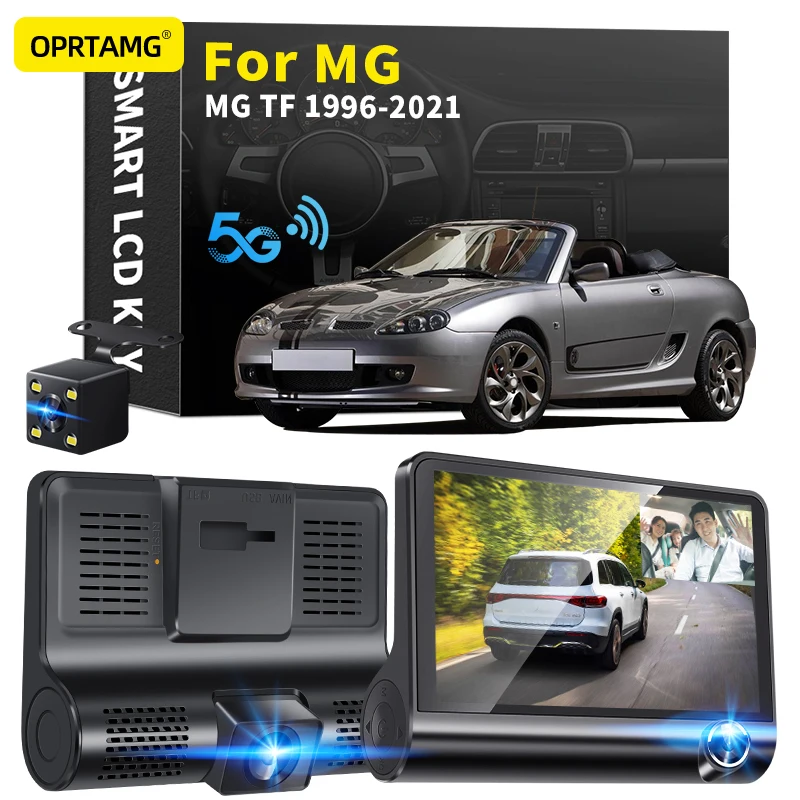 

Видеорегистратор OPRTAMG 540C 6, Автомобильный видеорегистратор с 3 камерами, объектив 4,0 дюйма 1080P, видеорегистратор для MG TF 1994 1995 1996 1997-2017 2018 2019 2020 ...