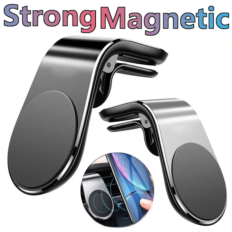 Car Phone Holder Magnetic Holder Magnet Mobile Mount Cell Phone Stand In Car Cellphone Bracket For iPhone 13 12 Xiaomi Samsung