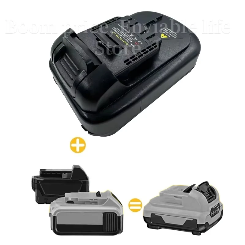 

Адаптер для аккумуляторов Dewalt, преобразователь напряжения 20В в 12В для электроинструментов DM18DW12, адаптер-конвертер для Dewalt Milwaukee, 18В, замена для Dewalt, 1 шт.