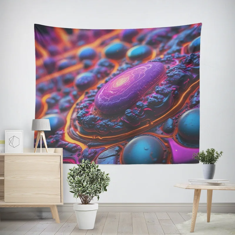 Психоделический гобелен 100% полиэстер