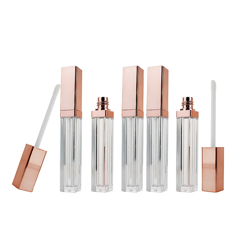 

10/30/50Pcs Empty Lip Gloss Tube with Rose Gold Cap Refill Lip Balm Bottles Lipstick Sample Container Clear Lip Oil DIY Makeup