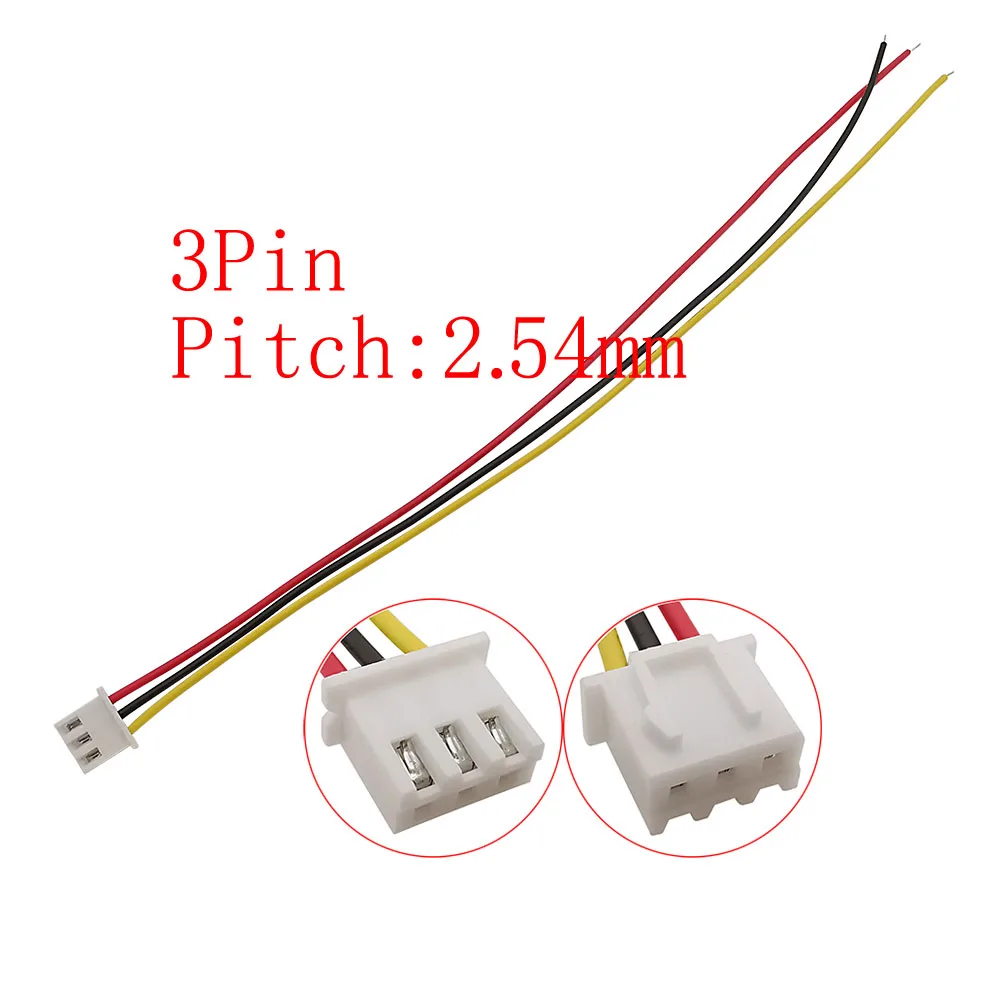 Разъемы LOCHEUK JST XH 2,54 мм 3-контактные 26AWG