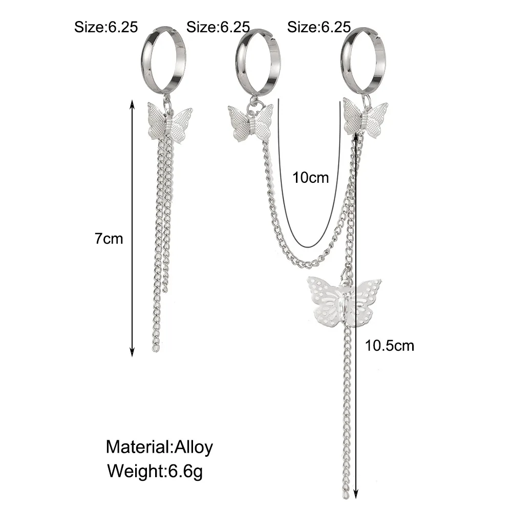Комплект колец в стиле панк для мужчин и женщин ювелирное изделие с открытым