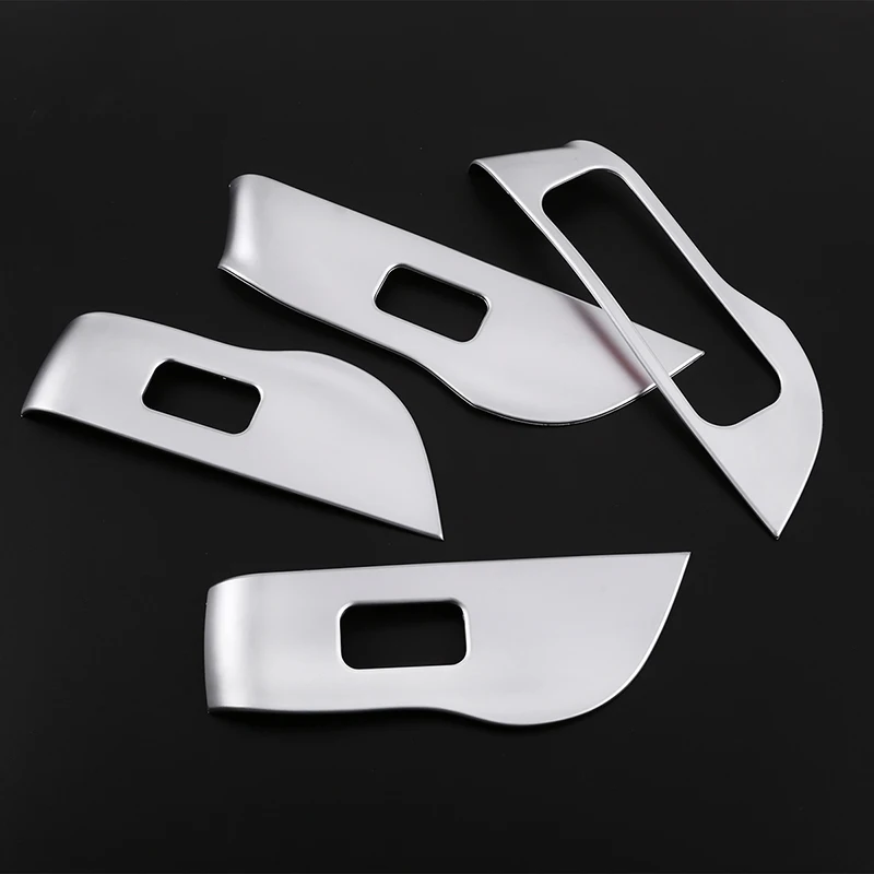 

Car Window Lift Button Switch Frame Cover Trim Interior Accessories For Mercedes-Benz 2020-2021 GLE GLS W167 X167 ABS Sliver