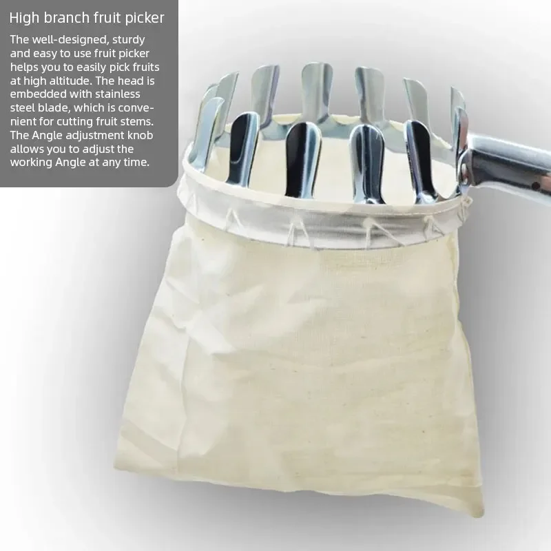 Металлический Сборщик Фруктов ZEXEF 1 Шт. Инструмент Для Сбора Вишни С Корзиной