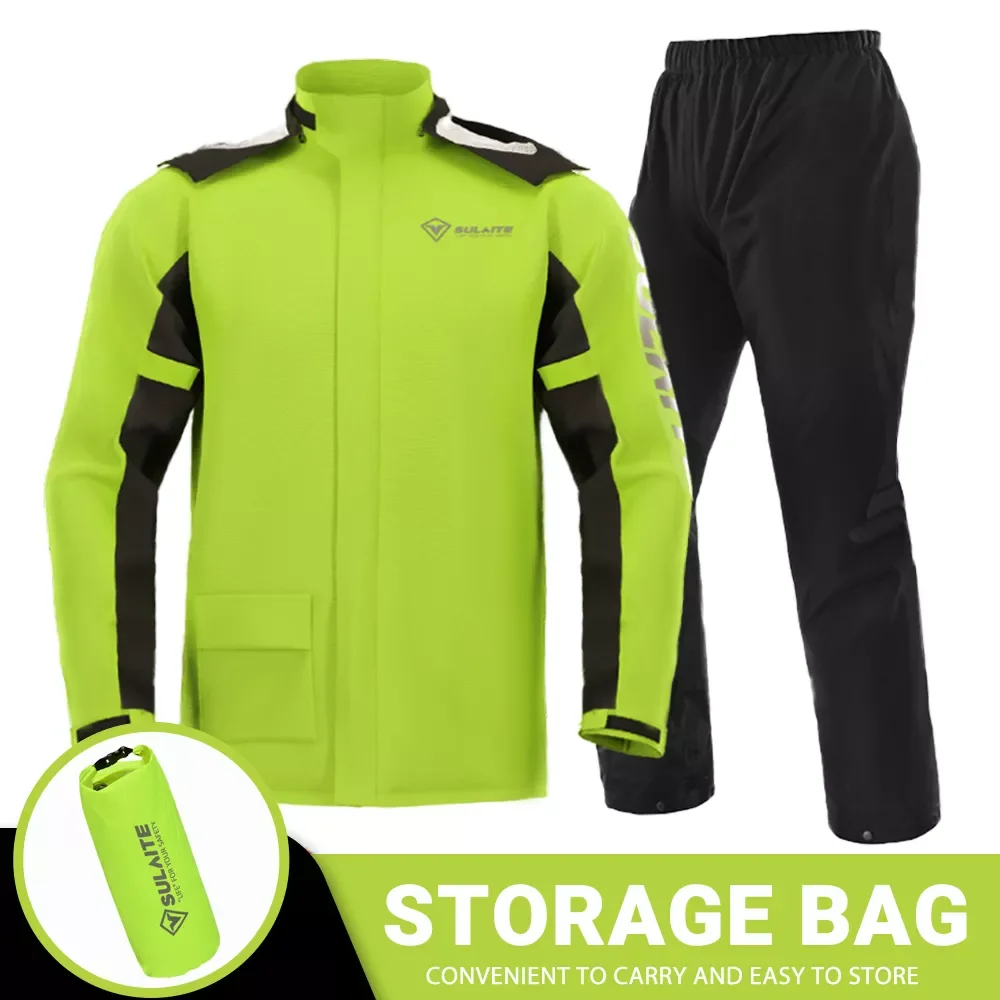 

Men Motorcycle Raincoat Motorbike Rain Suit Moto Raincoat Rain Coat Jacket Pants Biker Rain Set Waterproof Motorcyclist Women