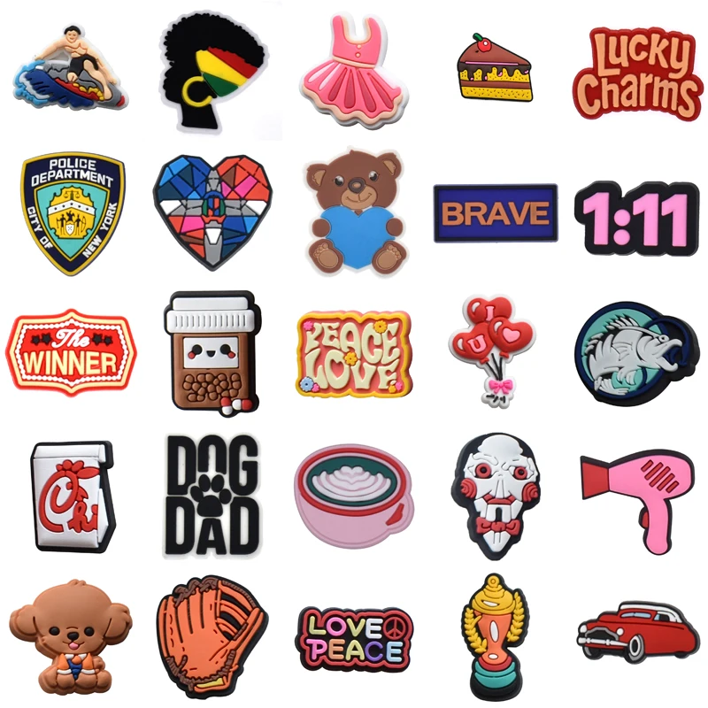 

Shoes Accessories Wholesale Bulk Boy Shoe Charms Decorations for Crocs Gifts Packs Para Pins Girl Men Women Charm Set Jeans Kids