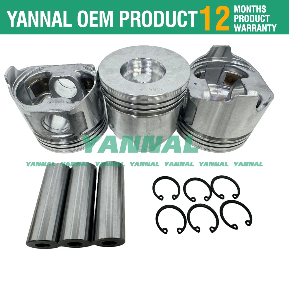 Комплект для капитального ремонта 3TNV82A экскаватора Yanmar VIO30 VIO27 B3 EG224 трактора