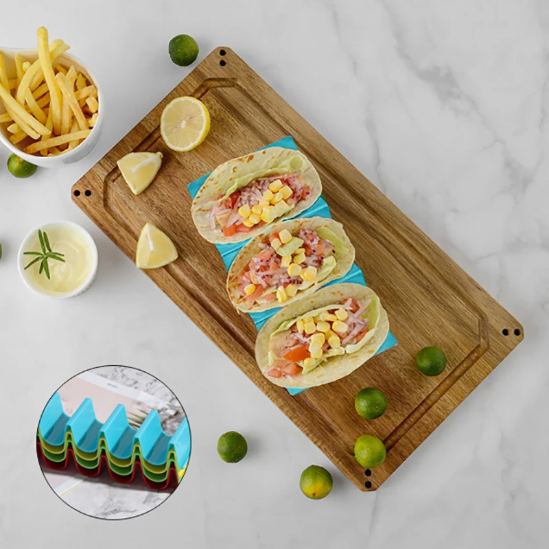 

1Pcs Rack Tortilla Stand Colorful Tray Taco Shell Holder ABS Sanitary Materials