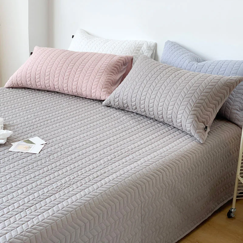 

Simple cotton bed cover washed with cotton quilted thickened quilted quilt quilt blanket for all seasons