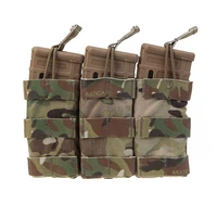 emersongear tactical 5 56 223 modular triple open top magazine pouch mag bag holder case airsoft hunting outdoor nylon em6355