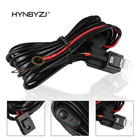 HYNBYZJ Car LED Light Bar Wire 2.5M 12v 40A Wiring Harness Relay Loom Cable Kit Fuse for Auto Driving Offroad Led Work Lamp