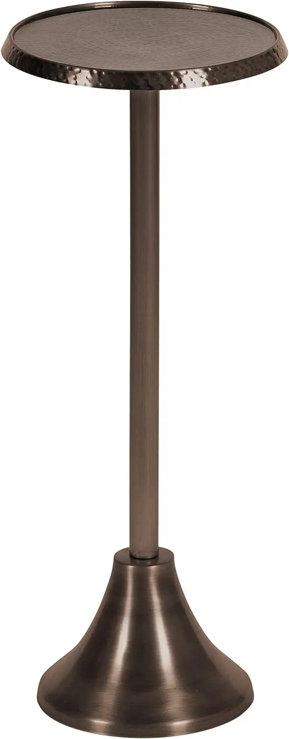 

Metal Side Table, 9x9x23, Bronze Table top Mesas Tea table End table for bedroom Small end table Small coffee table