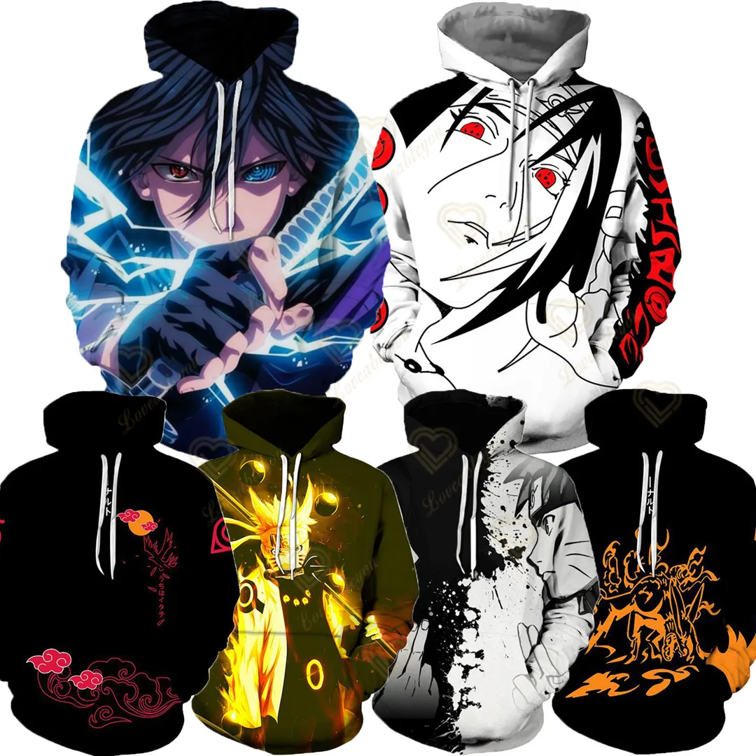 

Sweatshirt Naruto Hoodie Japanese Anime Akatsuki Hoodies Women Funny Cartoon Graphic Cartoon Unisex Manga Sweatshirts Female Kid