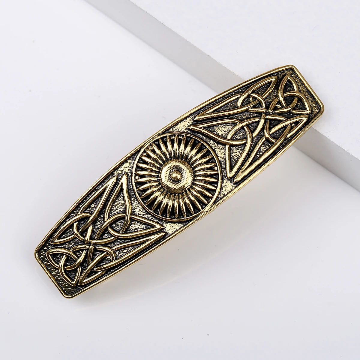 

New Handmade Vintage Barrette Fashion Statement Hairpins Antique Gold Plating Gothic Boho Hairgrips Hair Accessory for Women