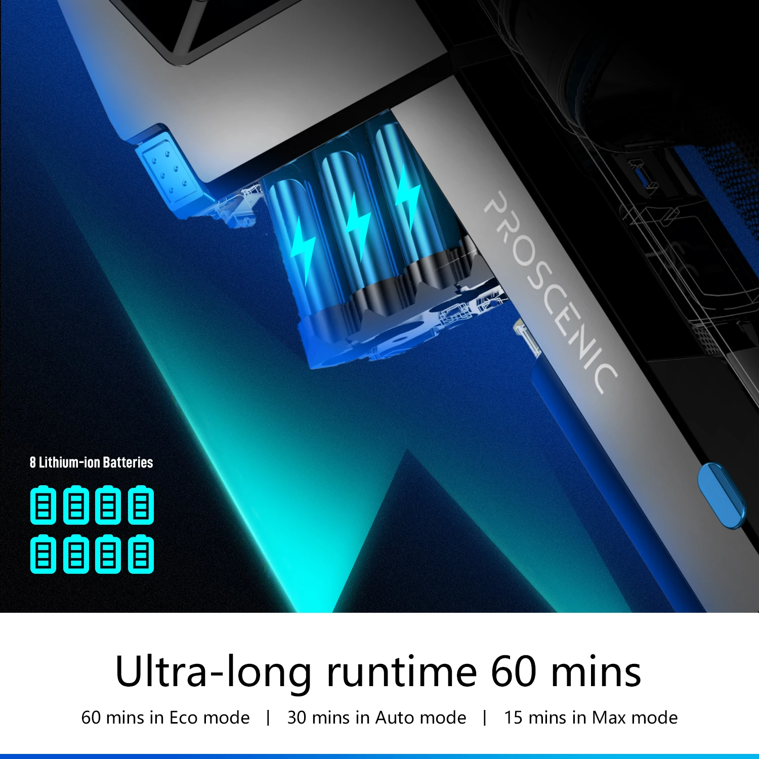 Proscenic P11 Smart беспроводной пылесос 30000 ПА всасывание с интегрированным приложением