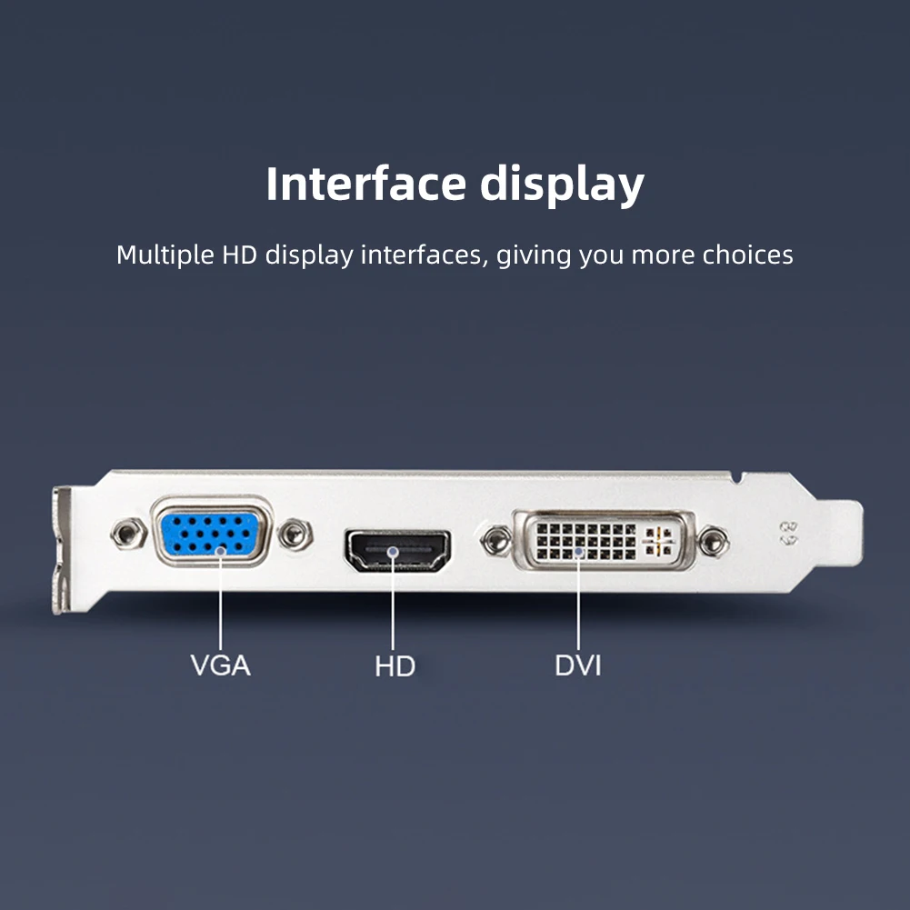 Видеокарта GT730 4 ГБ DDR3 с HDMI-совместимым портом VGA DVI настольная игровая видеокарта