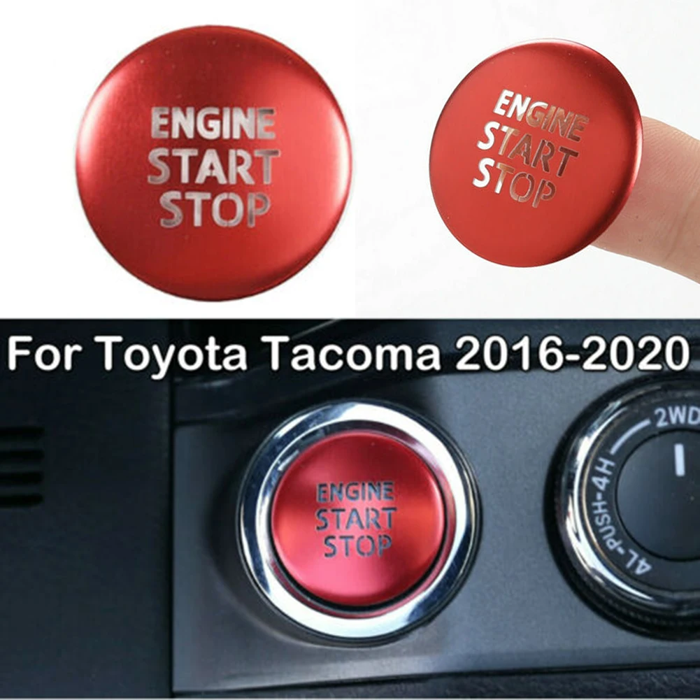 

For Toyota Tacom A 16-2020 One-Key Start Engine Button Cover Sticker Car Accessories High Quality Starter Button Sticker
