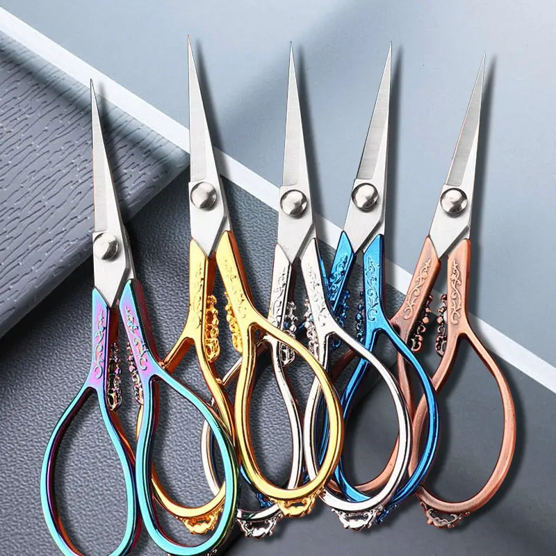 

Tailor's Scissors Retro Cross Stitch Antique Vintage Scissors Thread Embroidery Scissor Sewings For Handicraft Household Sewing