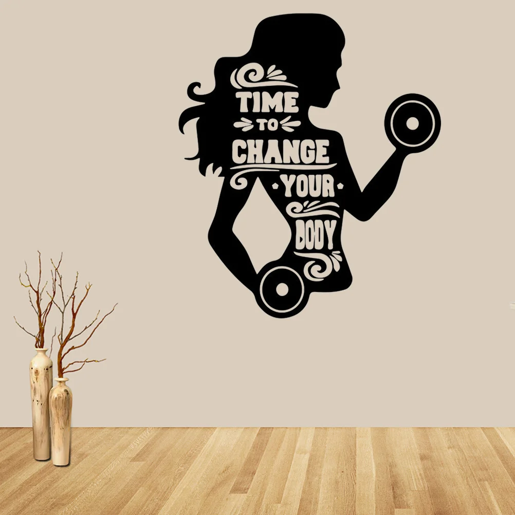 

1PC Creative Peel and Removable DIY Gym Bodybuilding Wall Sticker Wallpaper Wall Decals