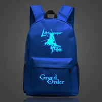 fgo hot game luminous printing backpacks woman fashion adjustable straps large capacity travel rucksack teenagers schoolbag