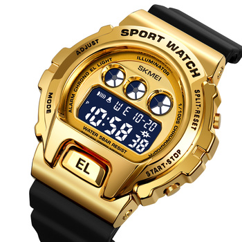 Gold Luxury Watch For Men Top Brand Luminous Sports Man Quartz Stop Watches Electronic Wristwatch Clock Hombre Relogio Masculino-37399