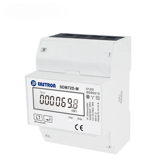 Цифровой измеритель мощности SDM72DM V2 Eastron электронный Deye 3 фазы
