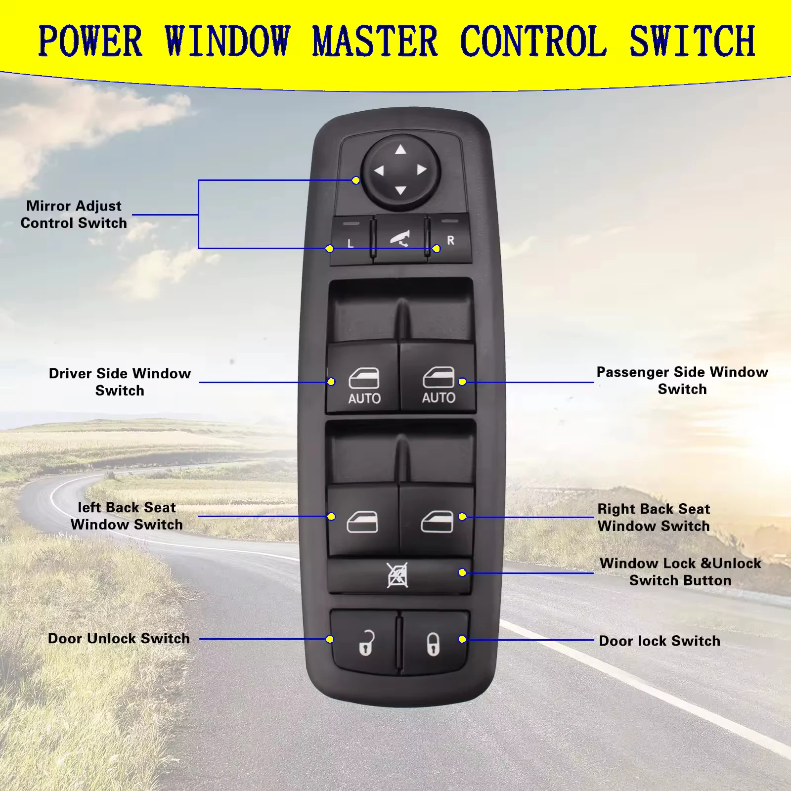 Автоматический переключатель окон для Dodge Journey 2018 Chrysler 300 2015 68139806 АА АБ AC с