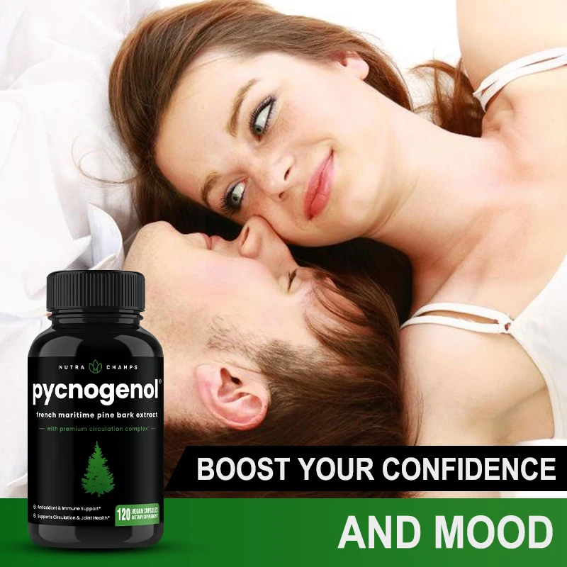 

,(Free Shippin)Pycnogenol Pine Bark - with Nitric Oxide Supplement Black Pepper Extract Enhanced Absorption Adult Healthcare