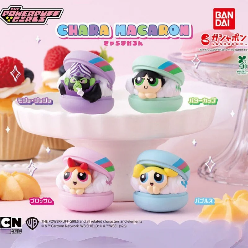 В наличии: Мини-фигурки Bandai «Суперкрошки» в стиле макарон (Блоссом, Бабблс, Баттеркап, Мохо Джоджо) – украшение для стола, подарок на день рождения (art.: 3920d9efd96fd) - 3920d9efd96fd