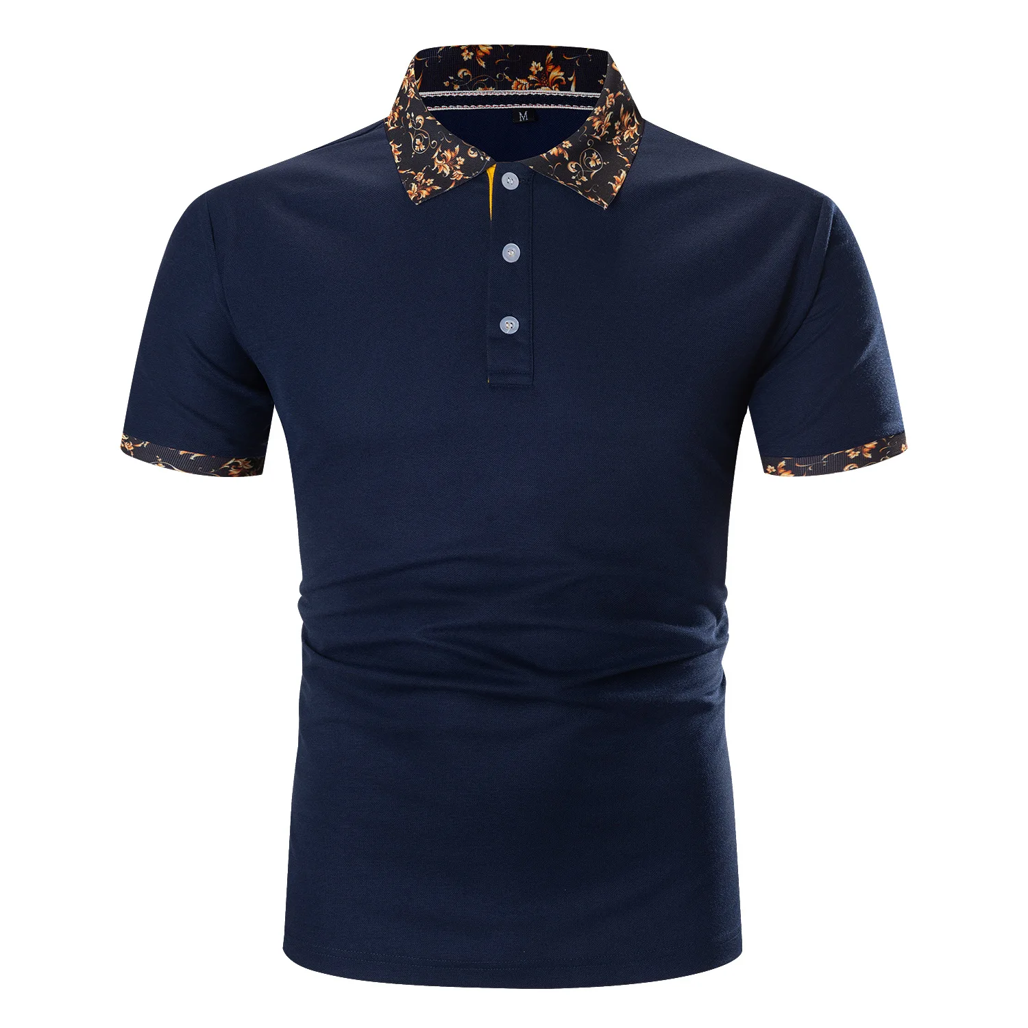 Модная однотонная мужская рубашка-поло с принтом модель 2022 года Однотонная