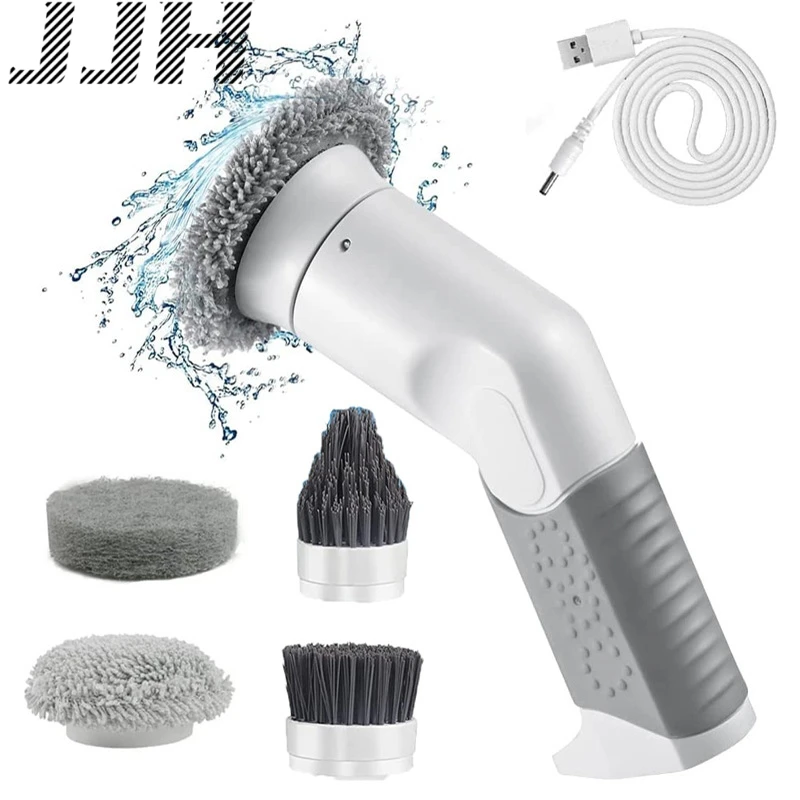

Electric Cleaning Brush Household Handheld Kitchen Bowl Plate Cleaning Brushes USB Charge Multifunctional Cleaner Brush Scrubber