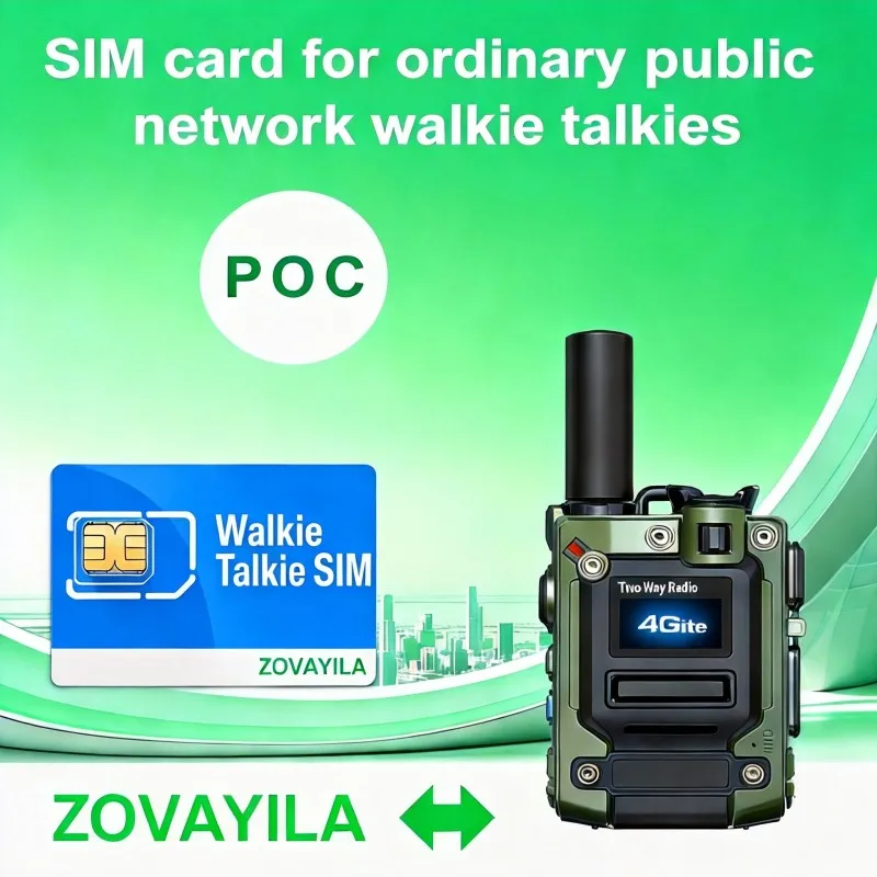 Фото Глобальная SIM-карта для раций PTT, глобальная SIM-карта 4G LTE IoT без контракта, 300 МБ/30 дней для радиостанций POC PTT K300, ZOVAGOLO GLOBAL №4