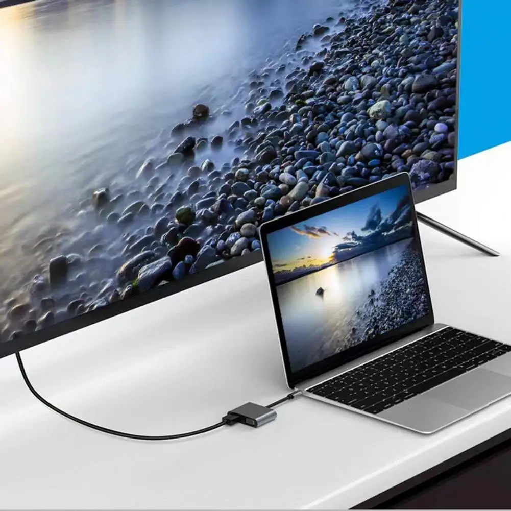 

USB-C Docking Station Multifunctional Type-C Docking Station Type-C to HDMI-compatible VGA USB3.0 PD Hub Expansion Dock