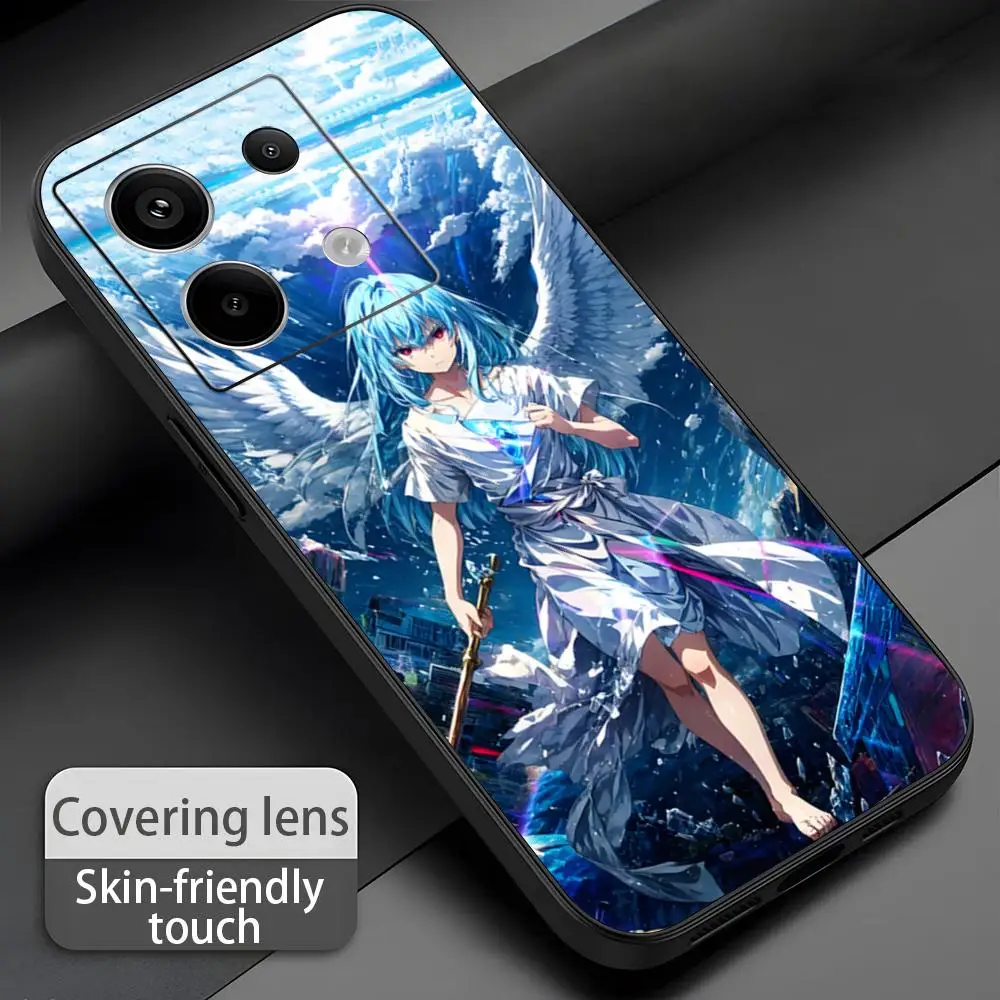 Фото Чехол для телефона Slime Anime Rimuru Tempest для Redmi Note 14 13 12 11 Pro Plus S 5G 14C A3, мягкий черный чехол для телефона №2