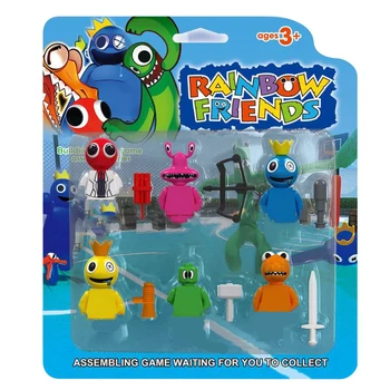 레인보우 프렌즈 장난감 브릭 미니 빌딩 블록 조립 장난감 피규어 인형, 공포 몬스터 게임 캐릭터, 어린이 생일 선물, 2023 신제품