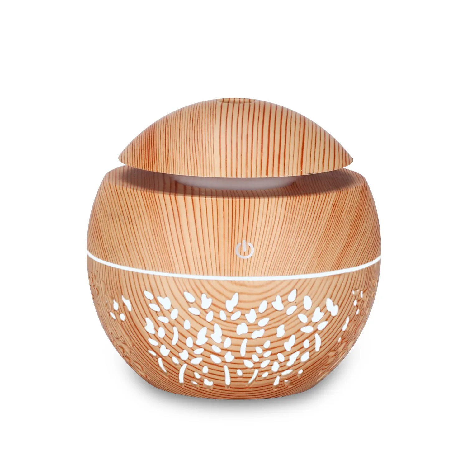 

USB Humidifier Aroma Essential Oil Diffuser Mist Air Purifier Single Room Humidifiers Light Wood Grain