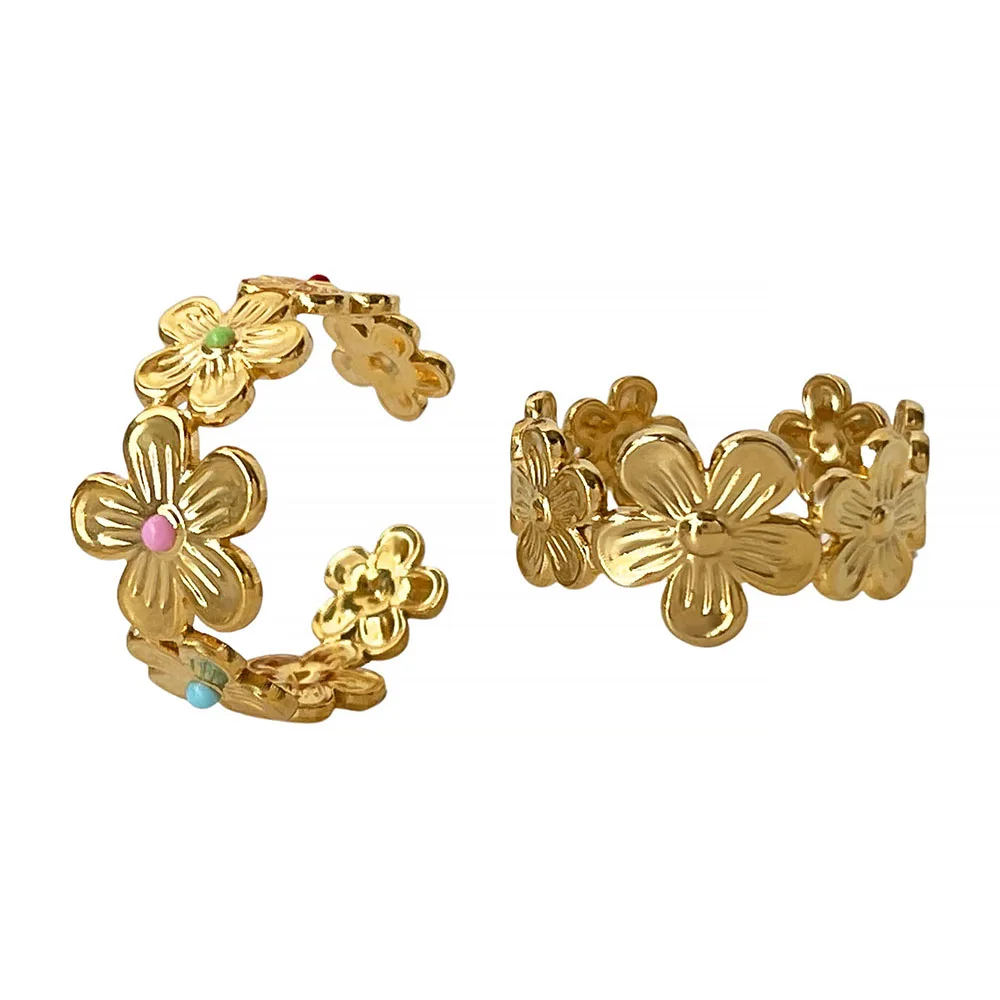 GHIDBK Изысканные Простые Кольца Из Нержавеющей Стали Для Женщин