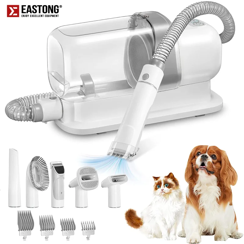 

Pet Grooming Vacuum & Dog Grooming Kit with 2.3L Capacity Larger Pet Hair Dust Cup Dog Brush for Pet Hair Vacuum Cleaner