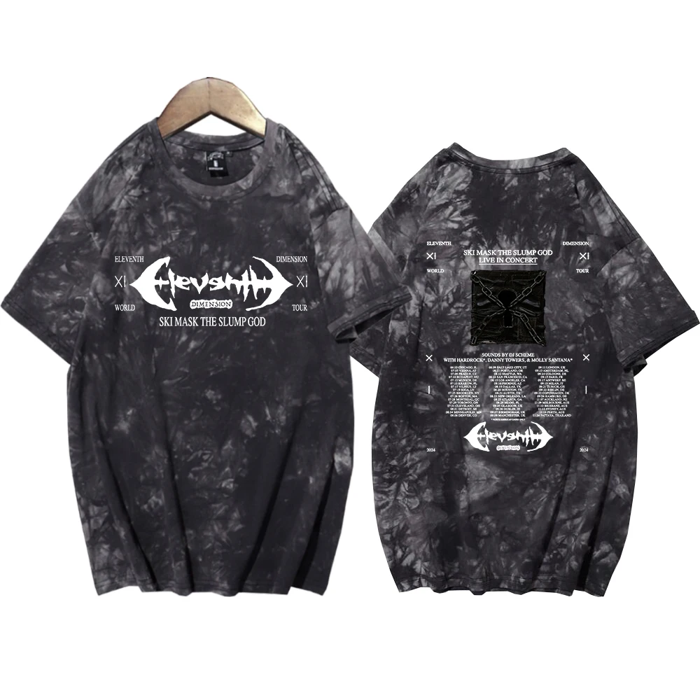 Лыжная маска The Slump God 11-го размера 2024 рубашки унисекс с круглым вырезом и коротким